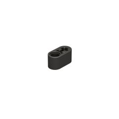 Technic Beam 1 x 2 Thick with Pin Hole and Axle Hole #60483 Metallic Black