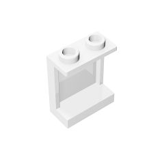 Panel 1 x 2 x 2 With Side Supports - Hollow Studs #87552 White