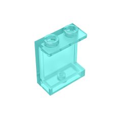 Panel 1 x 2 x 2 With Side Supports - Hollow Studs #87552 Trans-Light Blue