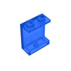 Panel 1 x 2 x 2 With Side Supports - Hollow Studs #87552 Trans-Dark Blue