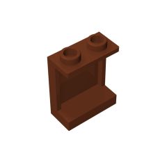 Panel 1 x 2 x 2 With Side Supports - Hollow Studs #87552 Reddish Brown