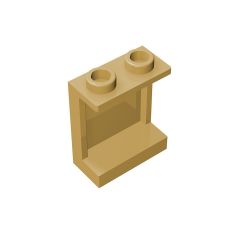 Panel 1 x 2 x 2 With Side Supports - Hollow Studs #87552 Tan
