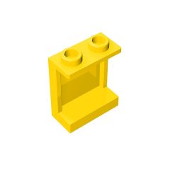 Panel 1 x 2 x 2 With Side Supports - Hollow Studs #87552 Yellow