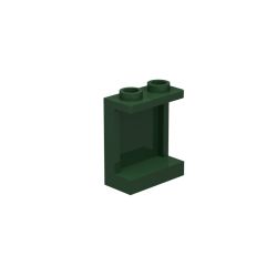 Panel 1 x 2 x 2 With Side Supports - Hollow Studs #87552 Dark Green