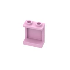 Panel 1 x 2 x 2 With Side Supports - Hollow Studs #87552 Bright Pink