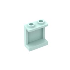 Panel 1 x 2 x 2 With Side Supports - Hollow Studs #87552 Light Aqua