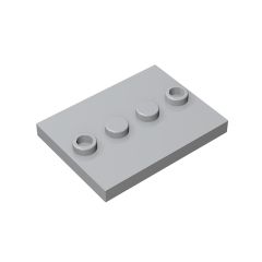 Plate Special 3 x 4 with 1 x 4 Center Studs - Plain #88646 Light Bluish Gray