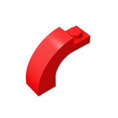 Brick Arch 1 x 3 x 2 Curved Top #92903 Red