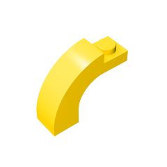 Brick Arch 1 x 3 x 2 Curved Top #92903 Yellow