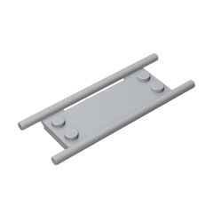 Minifigure Utensil Stretcher Without Bottom Hinges #93140 Light Bluish Gray
