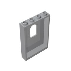 Panel 1 x 4 x 5 with Arched Window #60808 Light Bluish Gray
