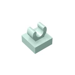 Tile Special 1 x 1 with Clip with Rounded Edges #15712 Light Aqua