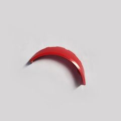 Windscreen 3 x 6 x 1 Curved with 2 Circular Stud Holders in Bottom #62360 Red