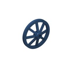 Wheel Wagon Large 33mm D. (Undetermined Hole Type) #4489 Dark Blue