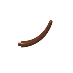 Animal Body Part / Plant, Tail / Claw / Horn / Branch / Tentacle, End Section #40379 Reddish Brown