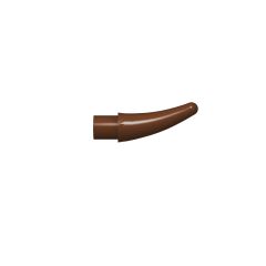 Animal Body Part, Barb / Claw / Tooth / Talon / Horn, Small #53451 Reddish Brown