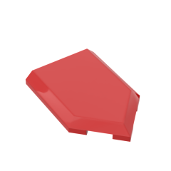 Tile Special 2 x 3 Pentagonal #22385 Red