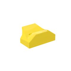Slope, Curved 1 x 2 x 2/3 Wing End #47458 Yellow