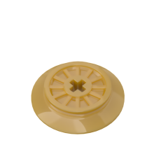 Train Wheel Spoked with Technic Axle Hole #57999 Pearl Gold