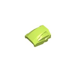 Slope, Curved 2 x 2 with 3 Side Ports Recessed #44675 Lime