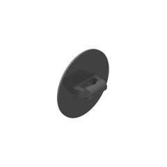 Minifigure, Shield Round Bowed #75902 Dark Bluish Gray