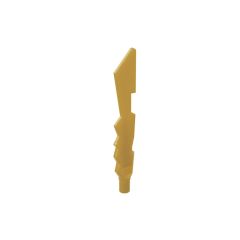 Weapon Sword with Jagged Edges #11439 Pearl Gold