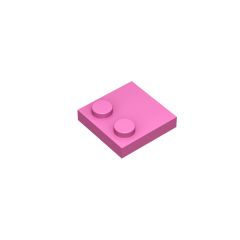 Plate Special 2 x 2 with Only 2 studs #33909 Dark Pink