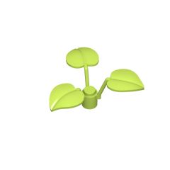 Plant, 1 x 1 x 2/3 - 3 Large Leaves #6255 Lime