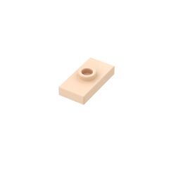 Plate Special 1 x 2 with 1 Stud with Groove and Inside Stud Holder (Jumper) #15573 Light Flesh