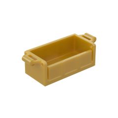 Treasure Chest Bottom with Rear Slots #4738a Pearl Gold Bulk 1 KG
