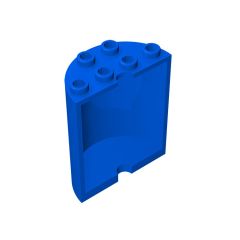 Cylinder Half 2 x 4 x 4 #6259 Blue