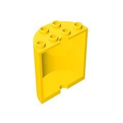 Cylinder Half 2 x 4 x 4 #6259 Yellow