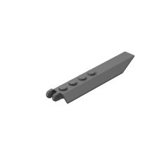 Hinge Plate 1 x 8 With Angled Side Extensions Squared Plate Underside #14137