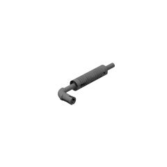 Exhaust Pipe with Technic Pin - Flat End, Rounded Hole #14682 Dark Bluish Gray