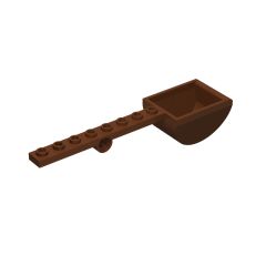 Launcher, with 1 x 8 Plate with Pin Hole and Bucket (Catapult) #30275 Reddish Brown 1/4 KG