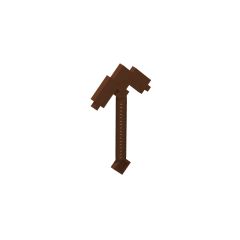 Tool Pickaxe Blocky (Minecraft) #18789 Reddish Brown