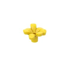 Plant, Flower, Minifig Accessory with 7 Thick Petals and Pin #32606 Yellow