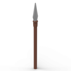 Weapon Pike / Spear Elaborate #90391 Reddish Brown