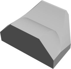 Slope, Curved 1 x 2 x 2/3 Wing End #47458