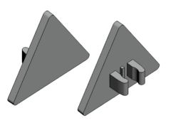 Road Sign Clip-on 2.2 x 2.667 Triangular #30259