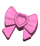 Headwear Accessory Bow with Heart, Long Ribbon and Pin #11618