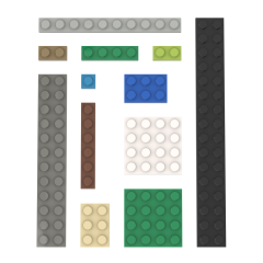 Bricks and Plates Bundle (619 PCS)